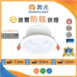 原廠授權經銷商 附發票 舞光 LED 波爾防眩崁燈 5W