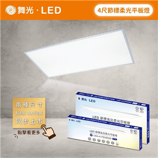 家家亮～舞光 LED 4尺 x 1尺 雙節標柔光平板燈 