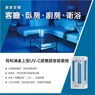 ￼飛利浦殺菌燈 桌上型UV-C 殺菌燈 24W 預防OM