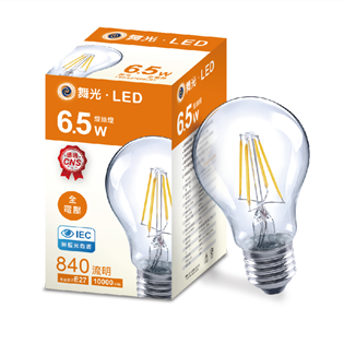 ￼舞光 LED 6.5W 清光A60 燈絲燈 藍寶石基板