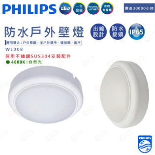 飛利浦 LED 三防壁燈 15W 防水壁燈 戶外防水壁燈